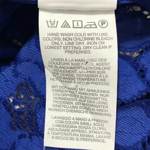 J.CREW | Blue Floral Lace Blouse | Size 8 - Picture 12 of 14